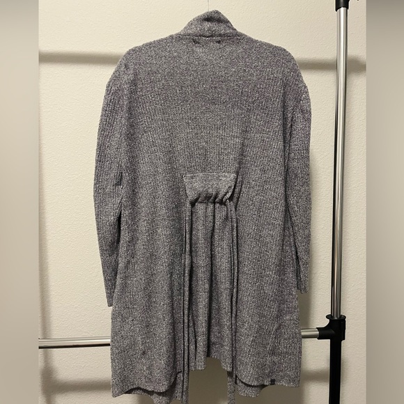 Barefoot Dreams Heather Gray Women's Cardigan - Picture 4 of 4